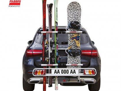 Náhled produktu - Nosič lyží Fabbri Exclusiv Ski & Board Deluxe - 6 párů lyží, na tažné zařízení