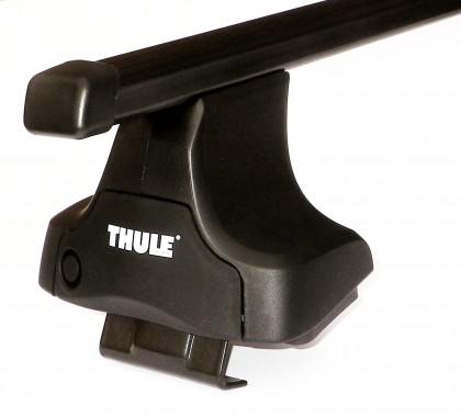 Náhled produktu - Nosič Thule 754 černé tyče + adaptér 774 + sada zámků