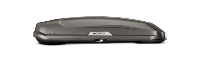 Náhled produktu - Střešní box Hapro Trivor 640 Supermatt Anthracite