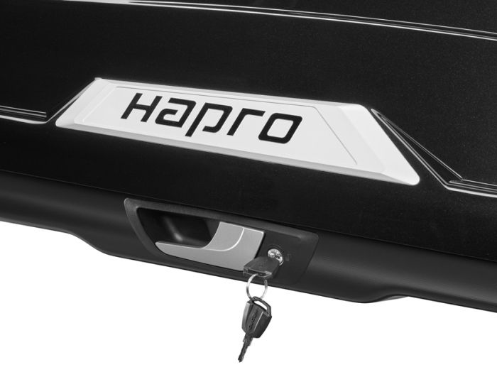 Náhled produktu - Střešní box Hapro Trivor 640 Supermatt Anthracite