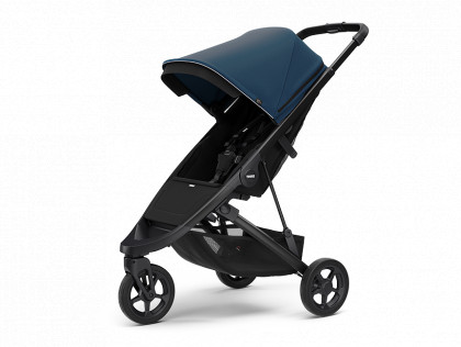 Kočárek Thule Spring Black / Majolica Blue 2023 + DOPRAVA ZDARMA