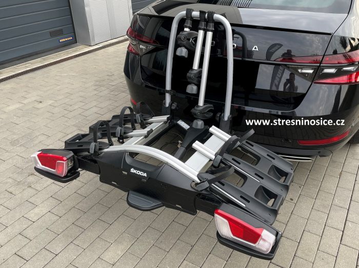 Náhled produktu - Škoda nosič jízdních kol na tažné zařízení pro 3 kola (originál)