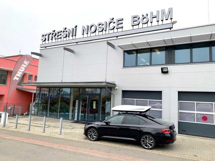 Náhled produktu - Škoda originál střešní box - bílá