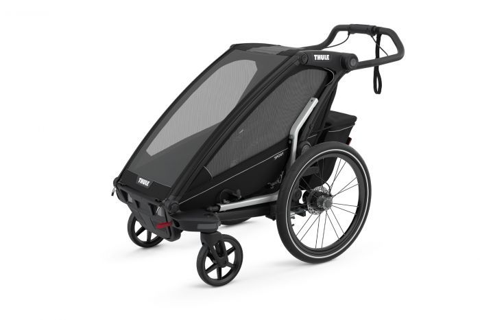 Náhled produktu - Thule Chariot Sport 1 Midnight Black + bike set + kočárkový set + běžecký set