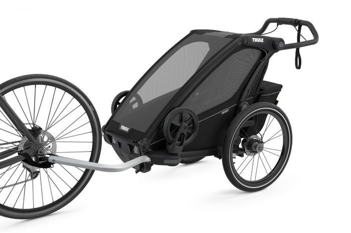 Náhled produktu - Thule Chariot Sport 1 Midnight Black + bike set + kočárkový set + běžecký set