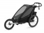 Thule Chariot Sport 1 Midnight Black + bike set + kočárkový set + běžecký set