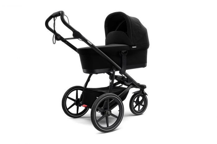 Náhled produktu - Thule Urban Glide 2 Dark Shadow + pláštěnka+ochranná síť+madlo+korbička+pláštěnka na korbičku