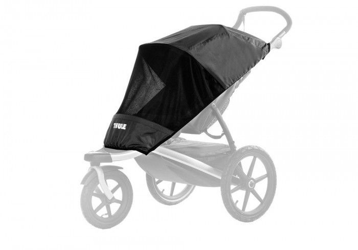Náhled produktu - Thule Urban Glide 2 Dark Shadow + pláštěnka+ochranná síť+madlo+korbička+pláštěnka na korbičku