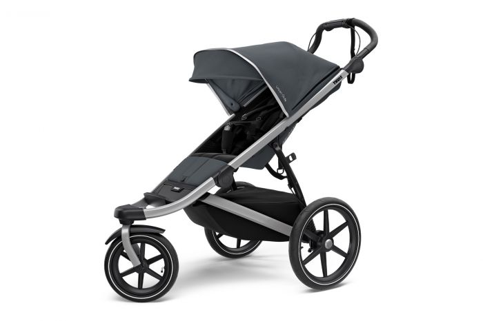 Náhled produktu - Thule Urban Glide 2 Dark Shadow + pláštěnka+ochranná síť+madlo+korbička+pláštěnka na korbičku