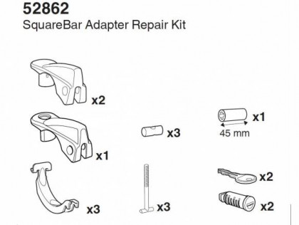 Thule SquareBar Adapter Repair Kit 52862