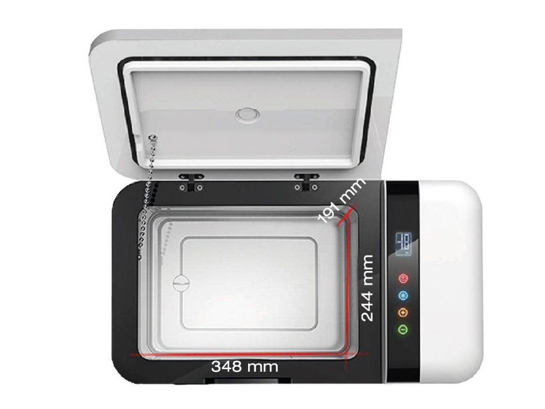 Náhled produktu - Autochladnička / mraznička / lednice kompresorová / chladící box do auta Aroso 12V/24V/230V 15l -18°
