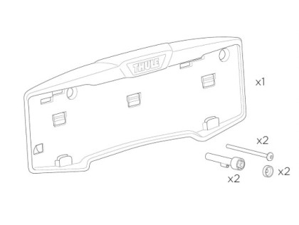 Thule Number Plate Holder Kit 54999