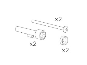 Náhled produktu - Number Plate Holder Pins