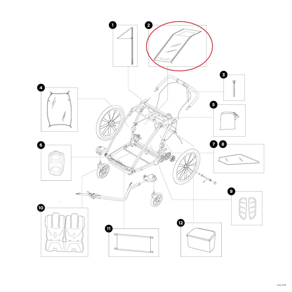 Náhled produktu - Thule Cover Mesh, Sport2 SpeYellow 54585