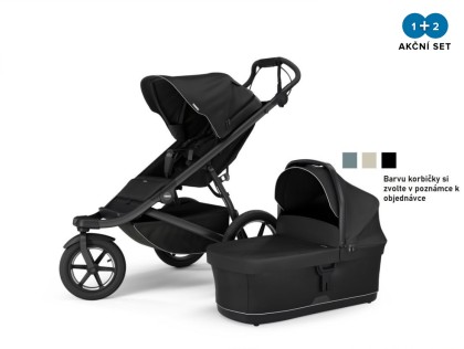 Náhled produktu - Thule Urban Glide 3 Black + hluboká korba (libovolná barva)