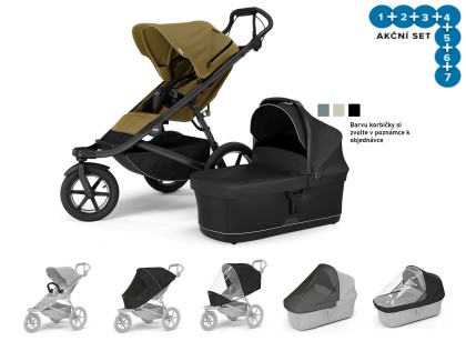 Náhled produktu - Thule Urban Glide 3 Nut-G + korba + pláštěnka + moskytiéra + madlo + pláštěnka korba + moskyt. korba