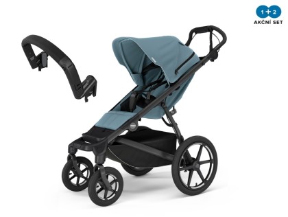 Náhled produktu - Thule Urban Glide 3 Mid-Blue 4-Wheel + madlo