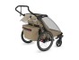 Thule Chariot Cross 2 G3 DOUBLE Faded Khaki + bike set + kočárkový set + běžecký set