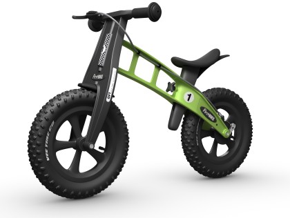 Náhled produktu - Dětské odrážedlo FirstBIKE FAT EDITION zelené