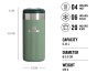 STANLEY Termohrnek AeroLight Transit 350 ml Hammertone Green