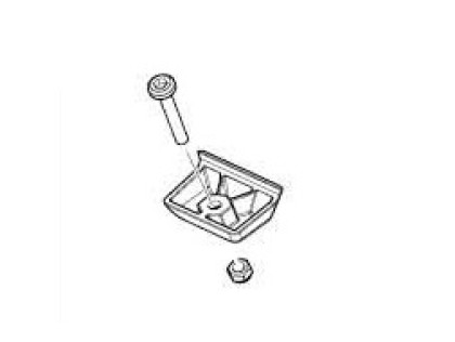 Thule Chariot 2 - Frame footwell bumper 55211