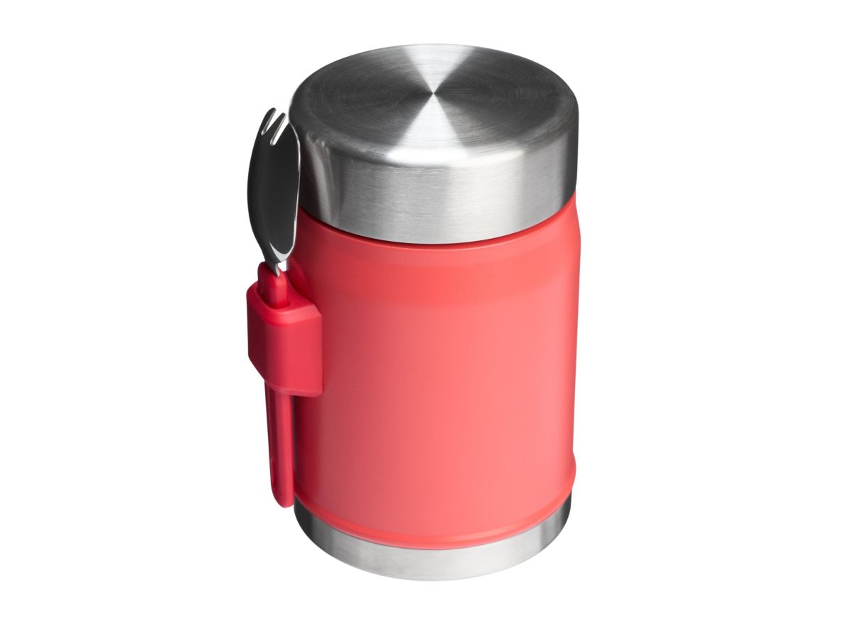 Náhled produktu - STANLEY Termoska jídelní 400 ml se lžící/vidličkou Hot Coral