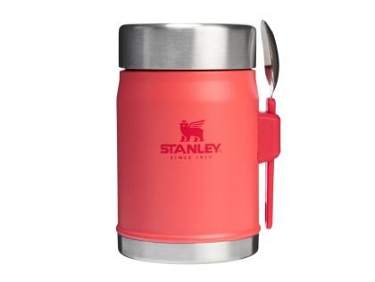 Náhled produktu - STANLEY Termoska jídelní 400 ml se lžící/vidličkou Hot Coral