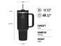 STANLEY The Quencher/Cup H2.O FlowState Tumbler 1180 ml/40oz Black 2.0