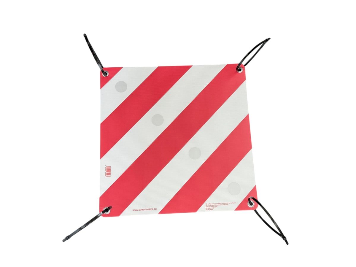 Náhled produktu - Reflexní tabule OBOUSTRANNÁ komorová - označení nákladu EU/Španělsko 50x50cm, stahovací pásky