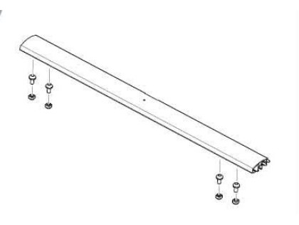 Accessory bar with lamp track - black - Thule Chariot Sport 2