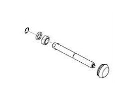 Clevis axis assembly - Thule Chariot 2 55270