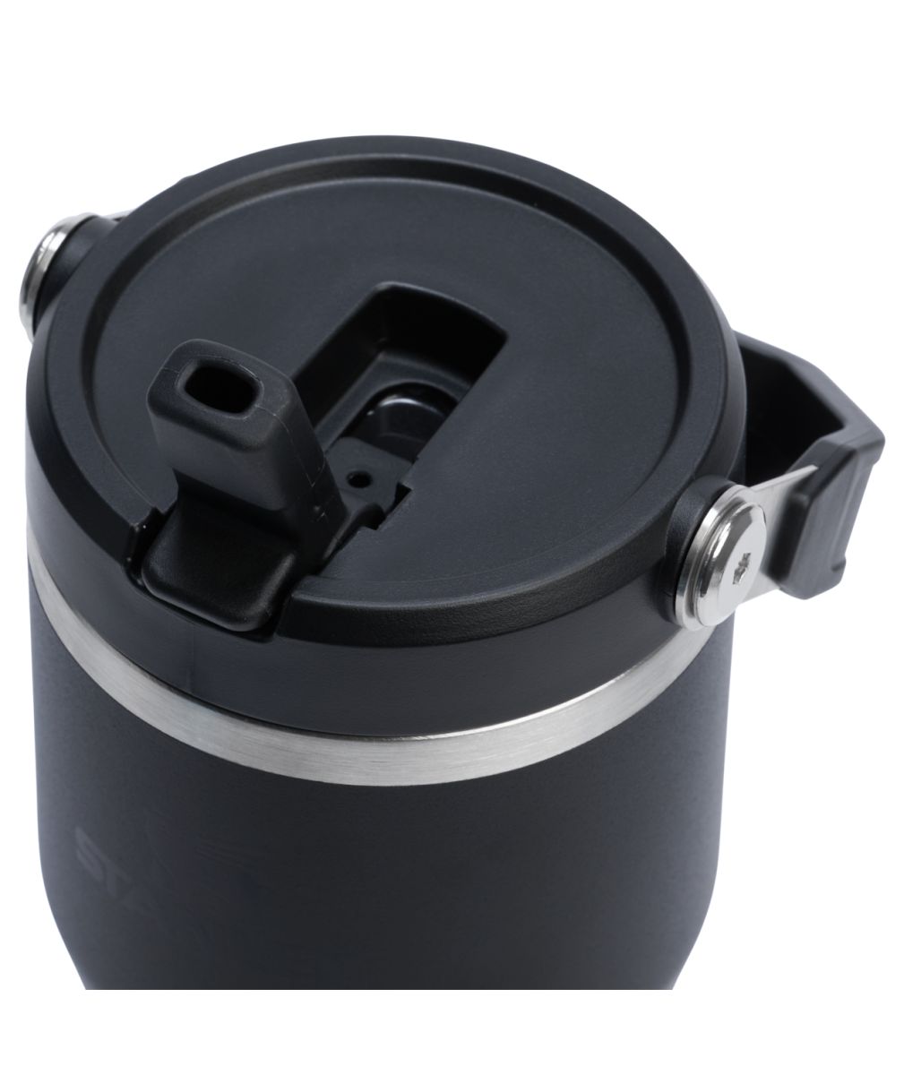 Náhled produktu - STANLEY Termoláhev s integrovanou slámkou The IceFlow™ Flip Straw 2.0 Tumbler 600 ml/20oz Black 2.0