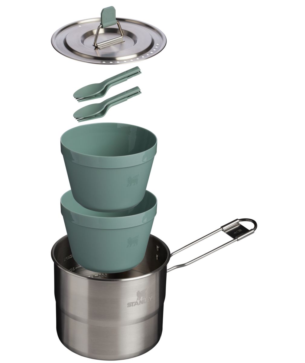 Náhled produktu - STANLEY Kompaktní set na vaření pro dva Wildfare Go Two Bowl Cook Set 1,1l/1.25QT Shale/Charcoal