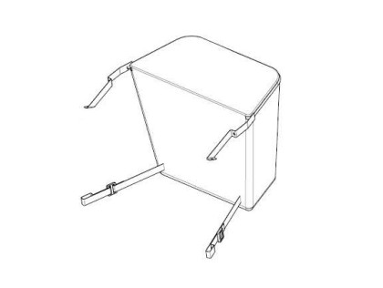 Thule Chariot Cross 2 - single - Cargo bag - dark slate 55197