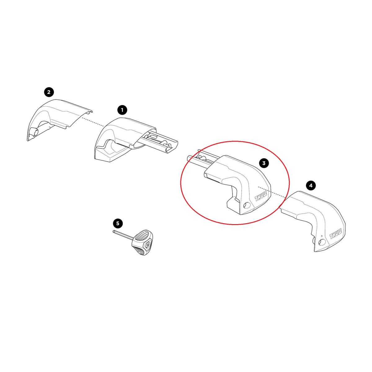 Náhled produktu - Thule Edge Fixpoint - Complete Foot Right 54736