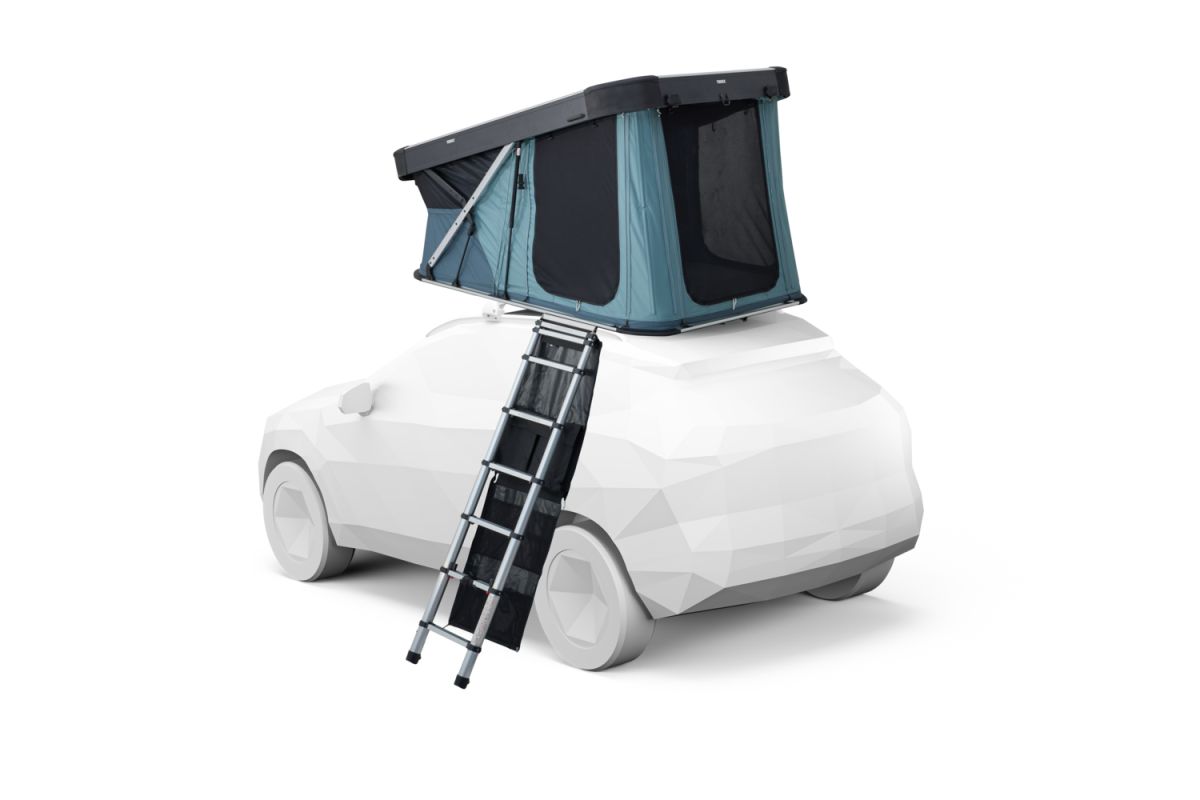 Náhled produktu - Autostan Thule Widesky - skořepinový stan pro 2 osoby, Dark Slate