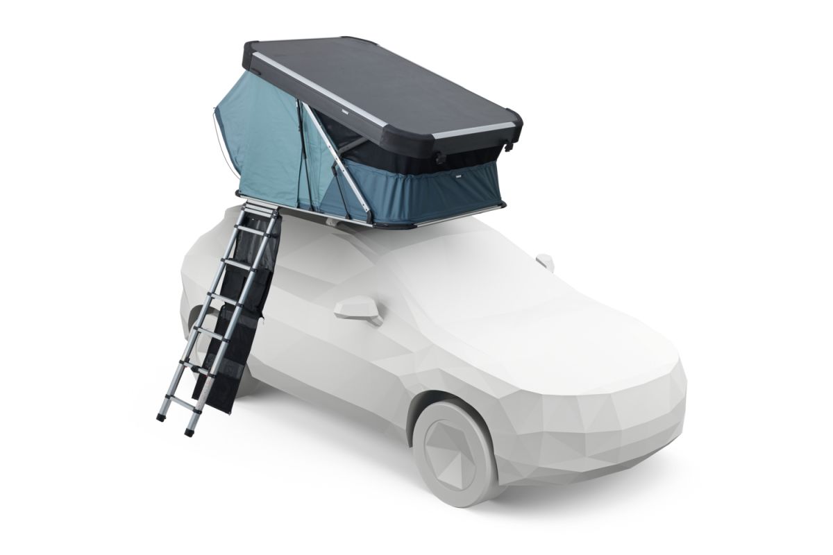 Náhled produktu - Autostan Thule Widesky - skořepinový stan pro 2 osoby, Dark Slate