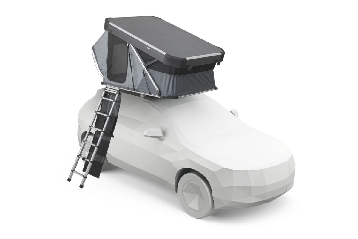 Náhled produktu - Autostan Thule Widesky - skořepinový stan pro 2 osoby, Ashland Grey