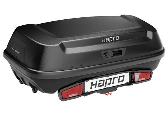Náhled produktu - Zadní box Hapro Boxer L Hexagon Black +Hapro Boxer platform