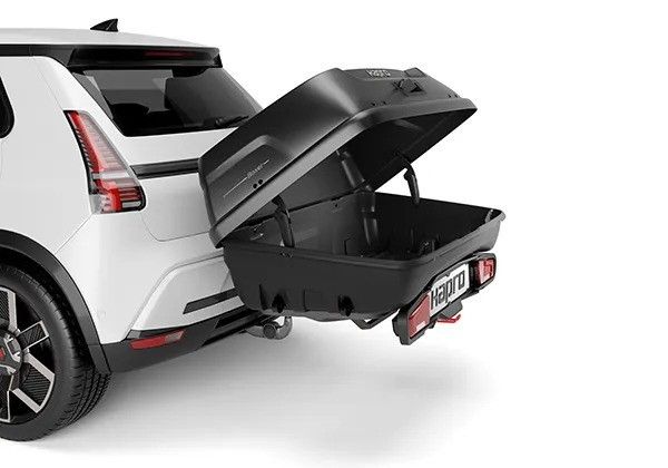 Náhled produktu - Zadní box Hapro Boxer L Hexagon Black +Hapro Boxer platform