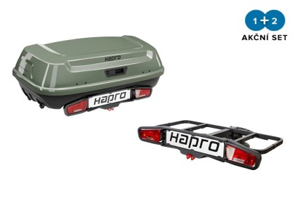 Zadní box Hapro Boxer L Sage Green Metalic +Hapro Boxer platform + DOPRAVA ZDARMA