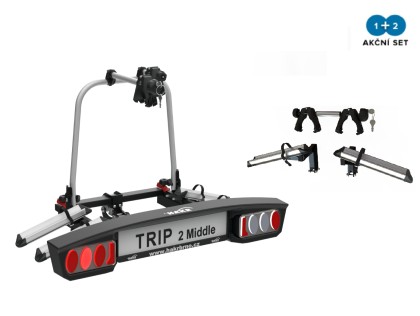 Nosič kol na tažné Hakr Trip Middle 2+1 adaptér pro 3. kolo
