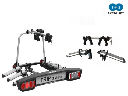 Nosič kol na tažné Hakr Trip Middle 3+1 adaptér pro 4. kolo