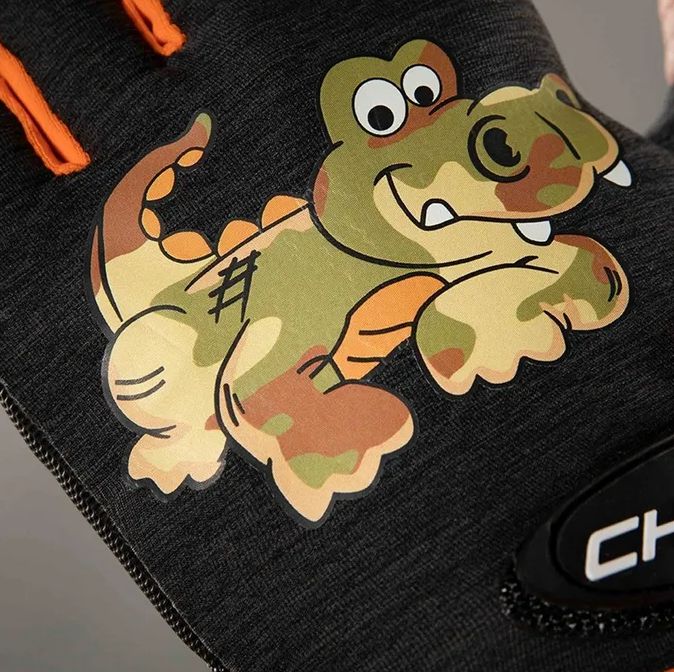 Náhled produktu - Cyklistické rukavice pro děti COOL Kids Krokodýl - S