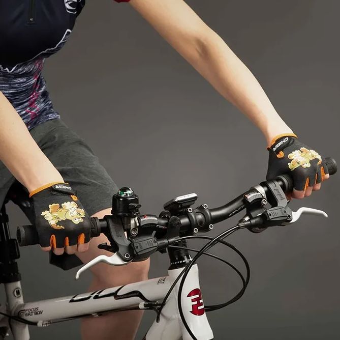 Náhled produktu - Cyklistické rukavice pro děti COOL Kids Krokodýl - S