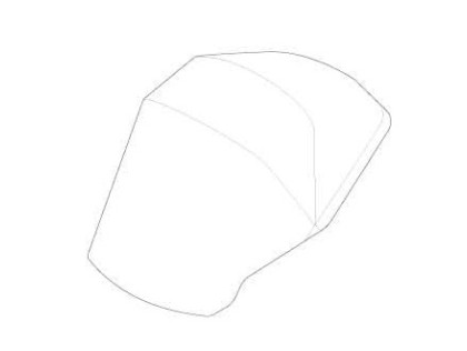 Canopy fabric - single - dark slate - Thule Urban Glide 3/Thule Urban Glide 4-wheel