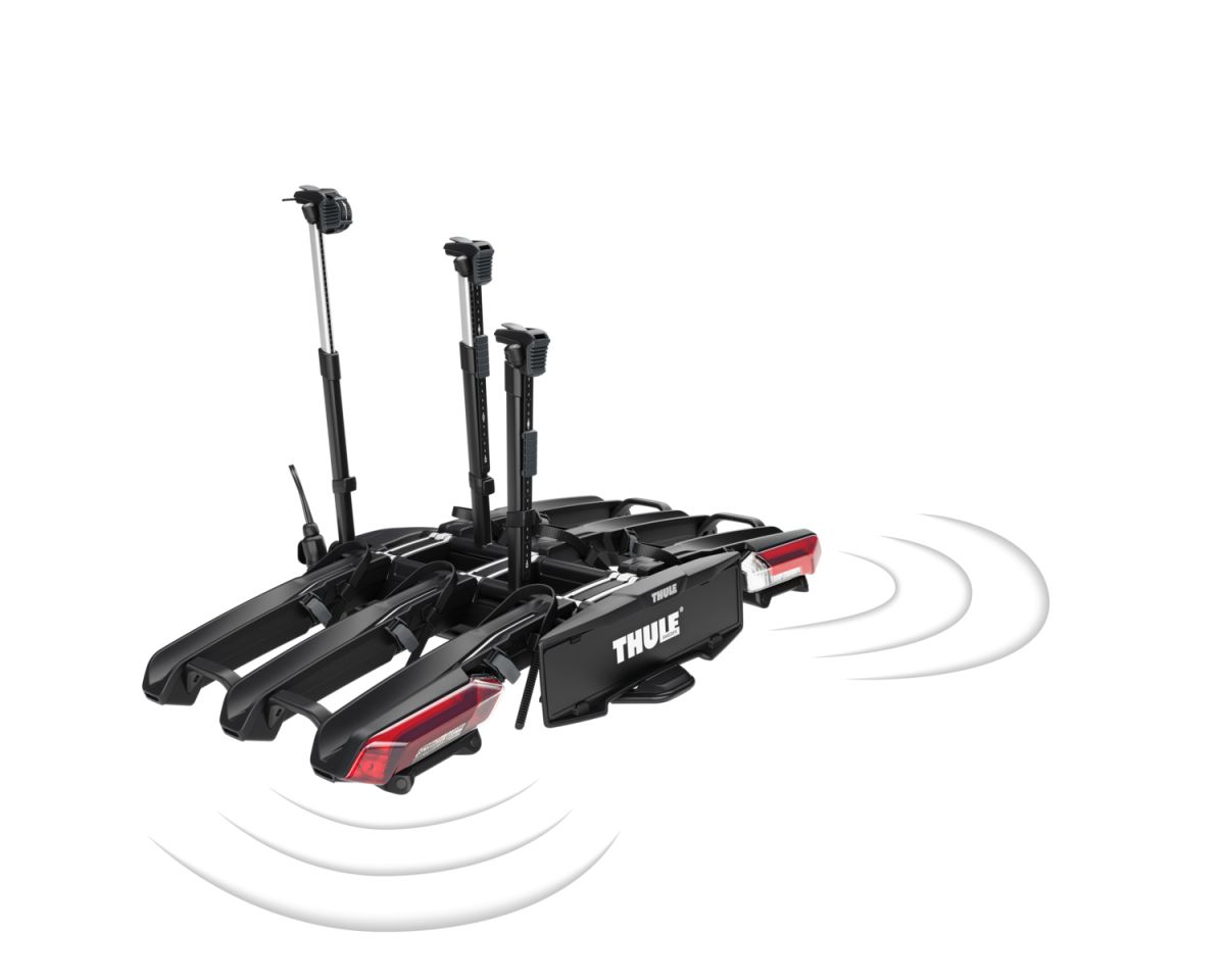 Náhled produktu - Thule Epos ParkSecure 3bike s parkovacími senzory + box Thule Santu
