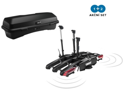 Náhled produktu - Thule Epos ParkSecure 3bike s parkovacími senzory + box Thule Santu