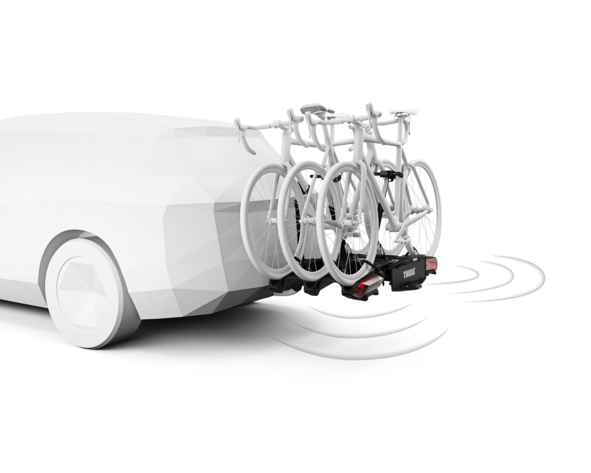 Náhled produktu - Thule Epos ParkSecure 3bike s parkovacími senzory + taška 9793 + zámek 9785