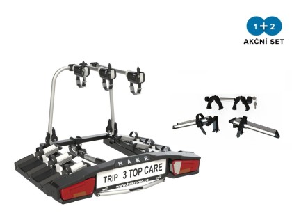 Náhled produktu - Nosič kol na tažné Trip 3 TOP CARE + 1 adaptér na 4. kolo